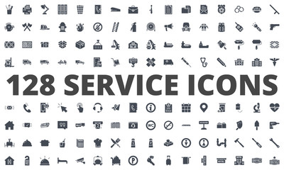 Fototapeta na wymiar Service silhouette icon vector