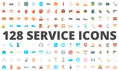 Service flat icon vector