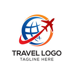 Travel Logo Template, Holiday Logo Template