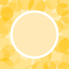 Frame with empty center for text. Abstract bokeh background.