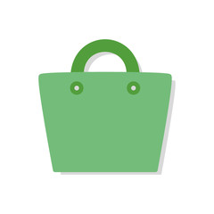 Shopping bag e-commerce flat icon vector