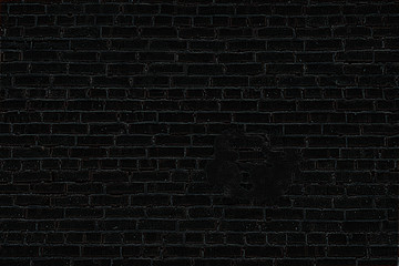 the old black brick wall texture