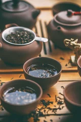 Crédence de cuisine en verre imprimé Theé Cérémonie du thé chinoise.