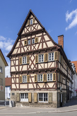 Fototapeta na wymiar beautiful timbered house in Sindelfingen Germany