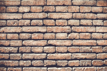Brick wall texture or brick wall background.