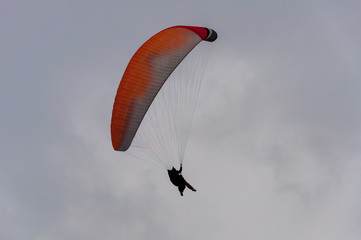 Parachute in the sky
