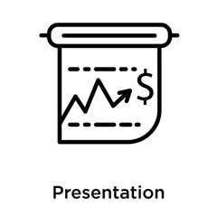 Presentation icon isolated on white background