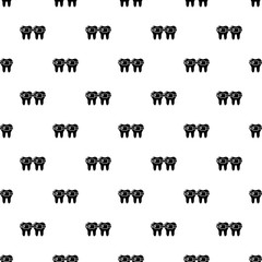 Dental brace pattern vector seamless repeating for any web design