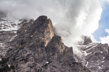Fototapeta na wymiar Top the Drei Zinnen mount, Italy