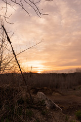 Fototapeta premium Meadow sunrise