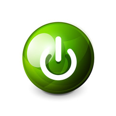 Power button icon, start symbol