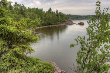 Obraz premium Beaver Bay is a small Community on the North Shore of Lake Superior in northeast Minnesota