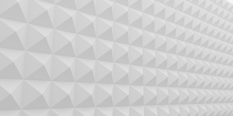 Abstract of triangle polygon pattern wall,glossy futuristic background,3d rendering.