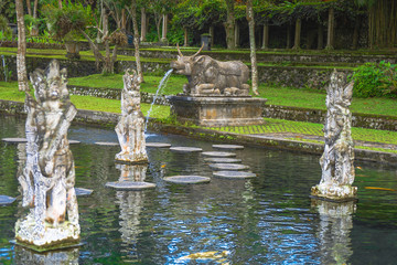 Fototapeta na wymiar Tirta Gangga water palace on Bali island, Indonesia