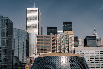 Toronto Modern Urban City Skyline in the Financial District