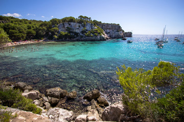 Fototapeta premium Macarella beach, Menorca, Hiszpania