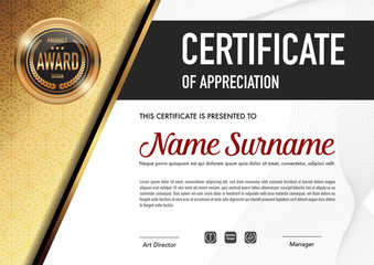 Certificate template luxury and diploma style,vector illustration.