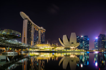 The Helix Bridge downtown Singapore