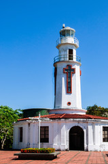 Fototapeta na wymiar Historic Pacific war memorial lighthouse Corregidor Island, Manila, Philippines
