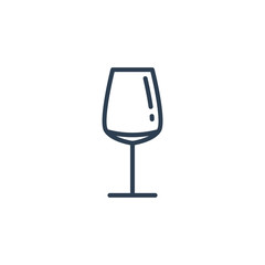 Linear icon of a glass of port wine