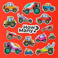 Cars Counting Children Educational Game