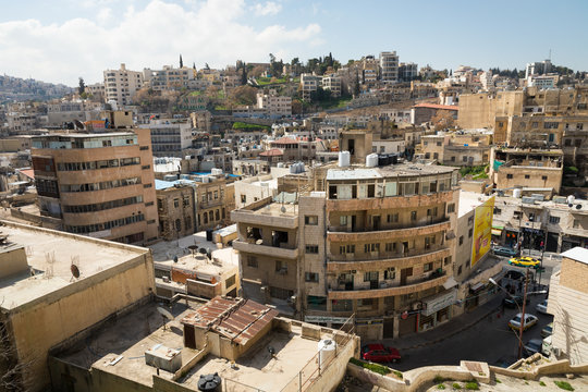 City of Amman, the capital of Jordan.