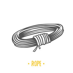 Rope illustration. Vector illustration.