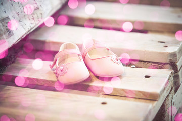 Baby girl pink shoes
