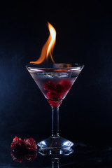 cocktail Bar fire drink