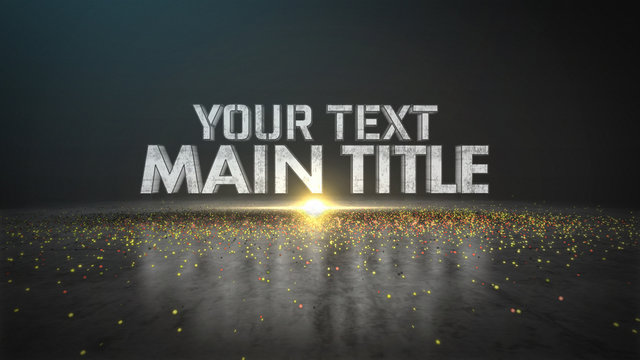 Particle Explode Title