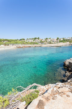 Cala Murada, Mallorca - A glance from a viewpoint above the coastline of Cala Murada