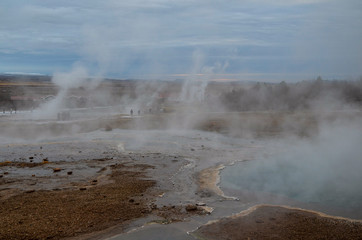 アイスランド ゲイシール ゴールデンサークル 間欠泉 ストロックル