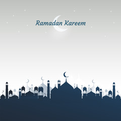 Fototapeta na wymiar Ramadan Kareem beautiful greeting card