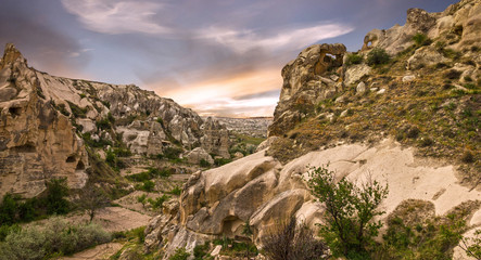Volcanic rocks, Cappadocia, Anatolia, Turkey. Goreme national park