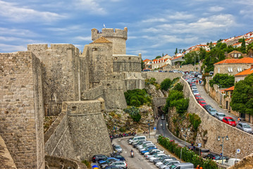 Fototapeta na wymiar Croatia. Ancient town Dubrovnik architecture view, Balcan