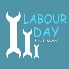 Illustration Of Labour Day Poster Or Banner Template Background.