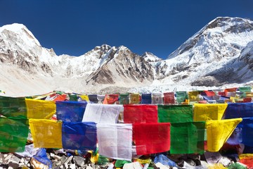 view from Mount Everest base camp