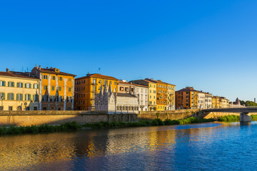 Fototapeta na wymiar Downtown in Pisa Italy