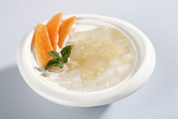 papaya almond sweet soup