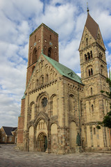 Fototapeta na wymiar The cathedral of Ribe, Denmark.