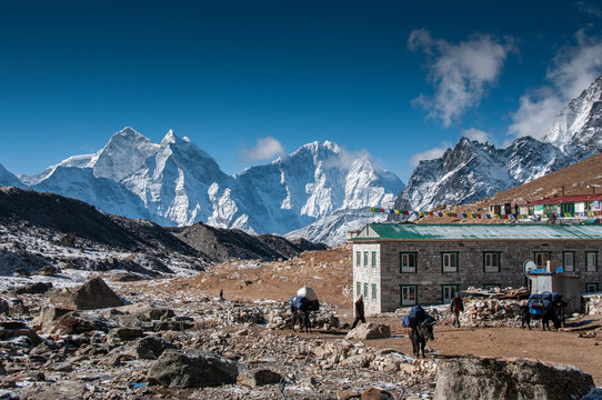 Gorak Shep on the way to everest basecamp nepal