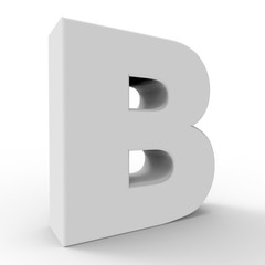 The letter B.