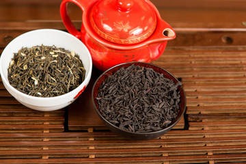 Chinese tea ceremony, Puer tea in assortment