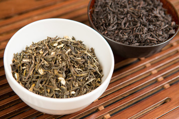 Chinese tea ceremony, Puer tea in assortment