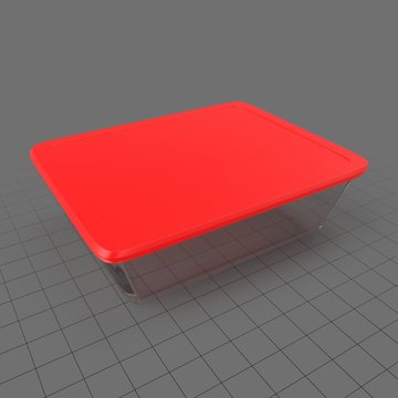Small rectangular food container