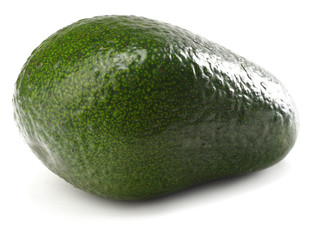 healthy food. fresh avocado isolated on white background