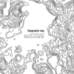 vector topography map