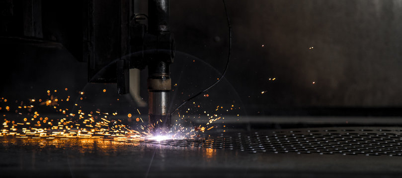 cut plate laser machine cnc spark