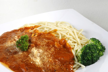 meat sauce spaghetti