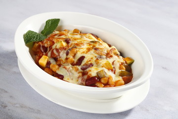baked ham and cheese risotto